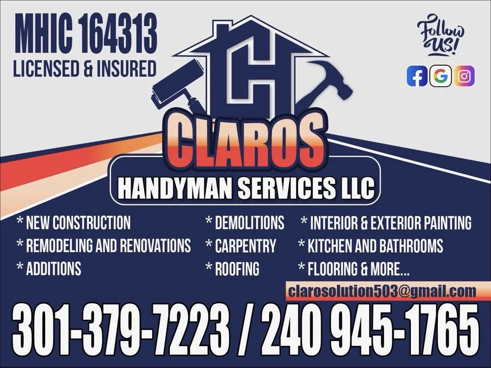 Slide of Claros Handyman Services