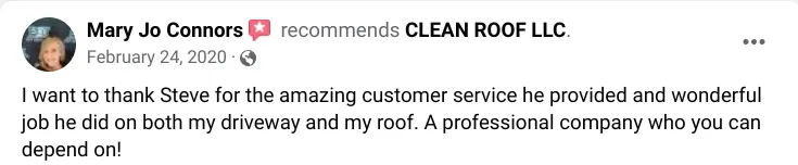 Slide of Clean Roof