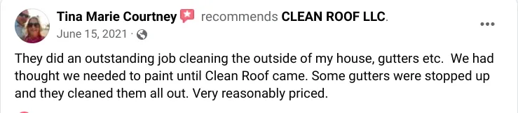 Slide of Clean Roof