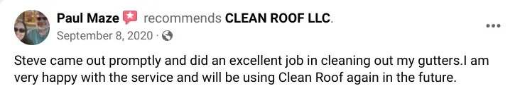 Slide of Clean Roof
