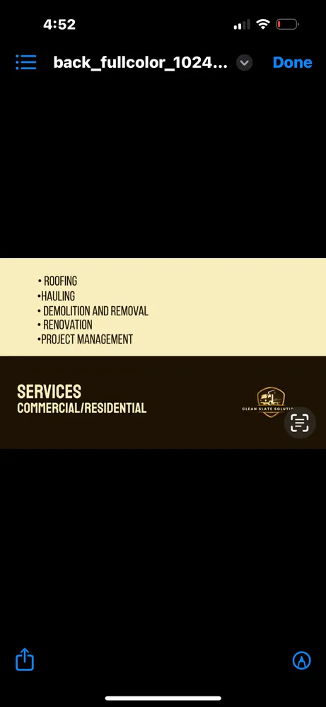 Slide of Clean Slate Solutions