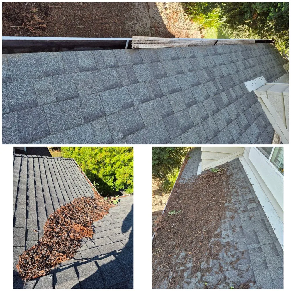 Professional roof inspection after storm damage in Arden-Arcade, CA by Cleaning Gutters Service