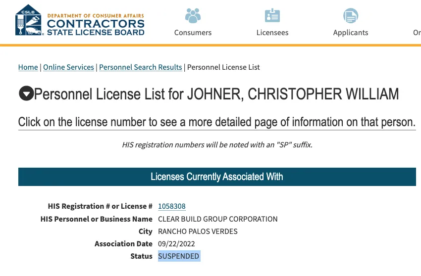 Slide of Clear Build Group