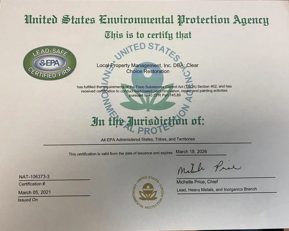 Slide of Clear Choice Restoration