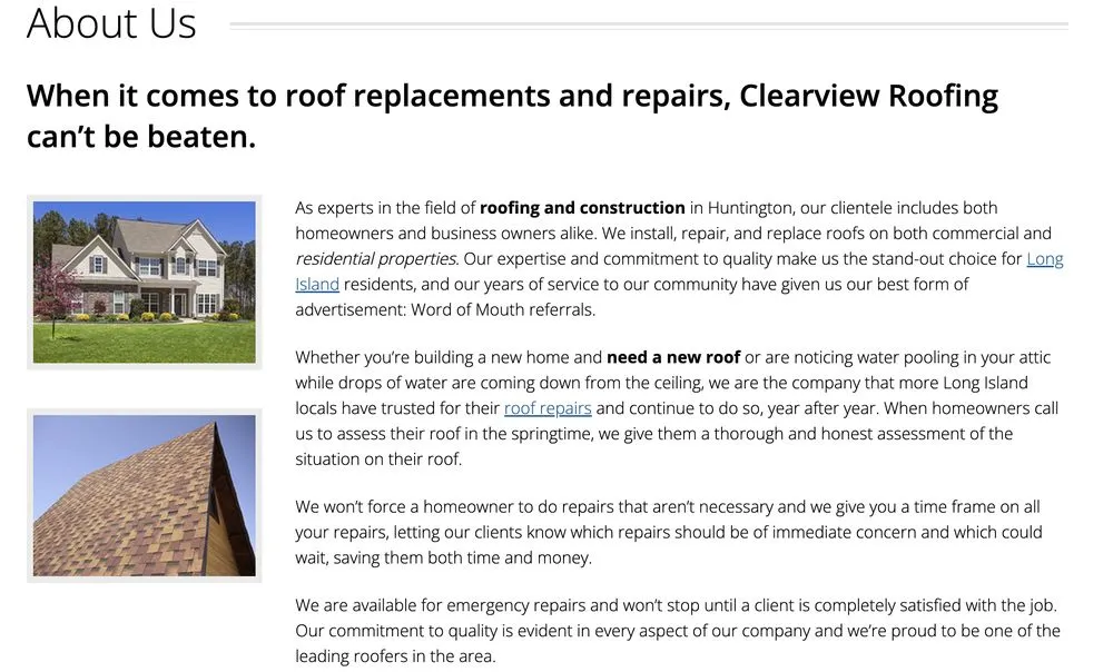 Slide of Clearview Roofing - Northport