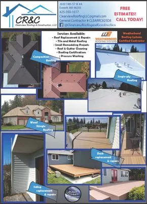 Clearview Roofing & Construction Logo