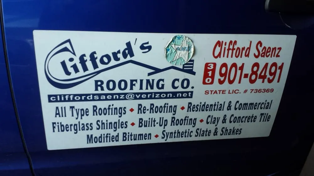 Slide of Clifford's Roofing Company