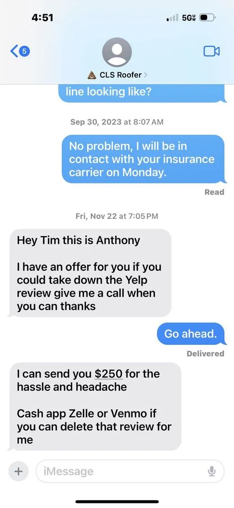 Slide of CLS Roofing