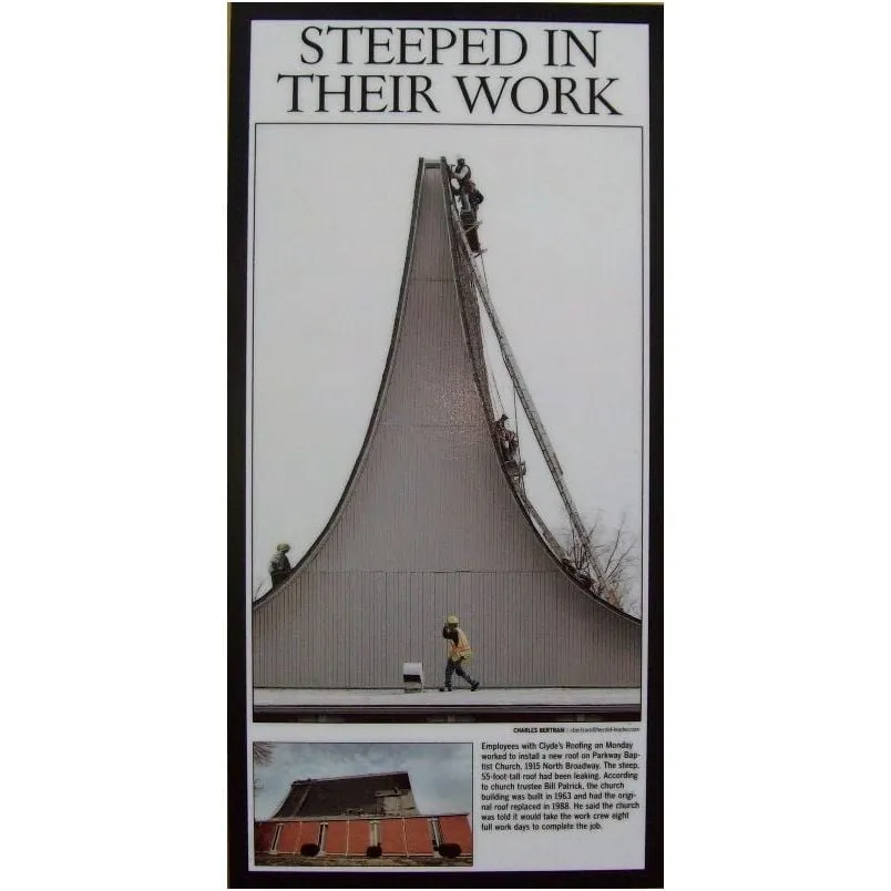 Slide of Clyde's Roofing