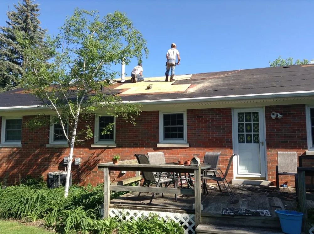 Slide of Clyde's Roofing