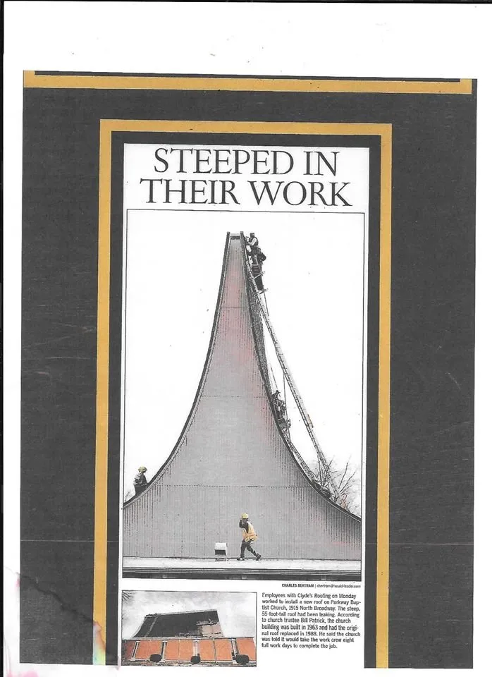 Slide of Clyde's Roofing