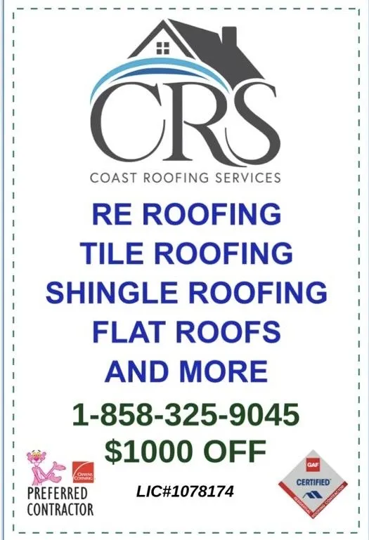 Slide of Coast Roofing Services