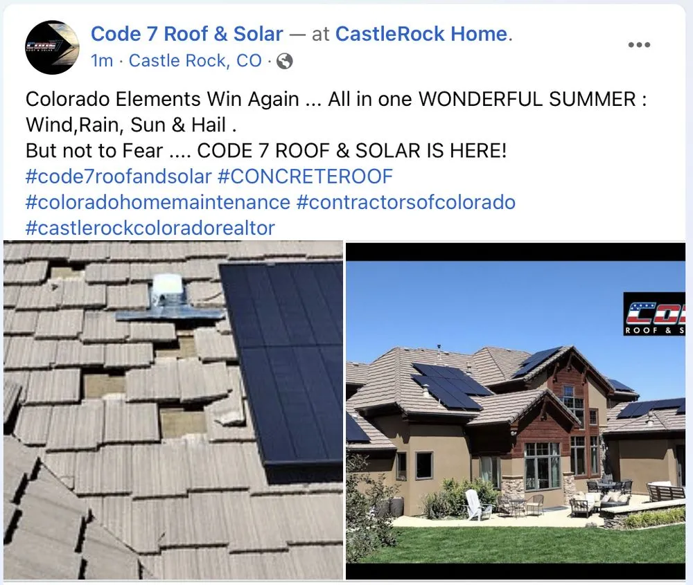 Slide of Code 7 Roof and Solar