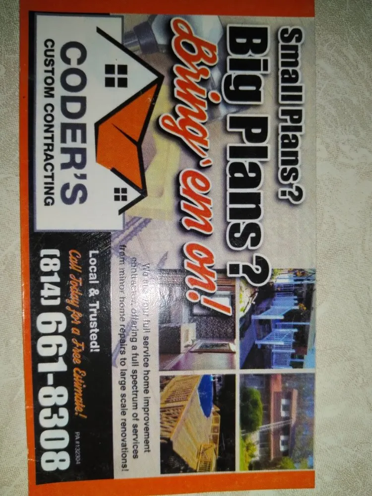 Slide of Coders Custom Contracting