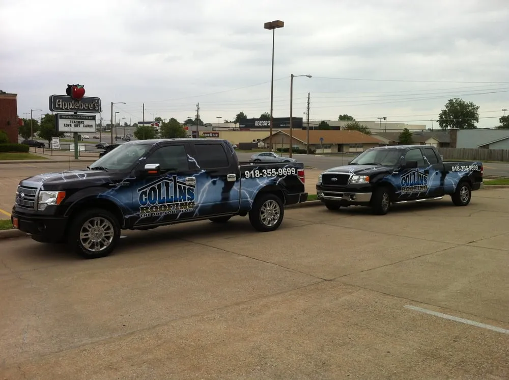 Slide of Collins Roofing