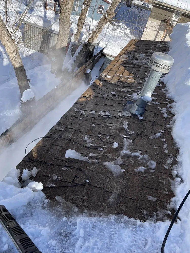 Slide of Colorado Ice Dam Removal