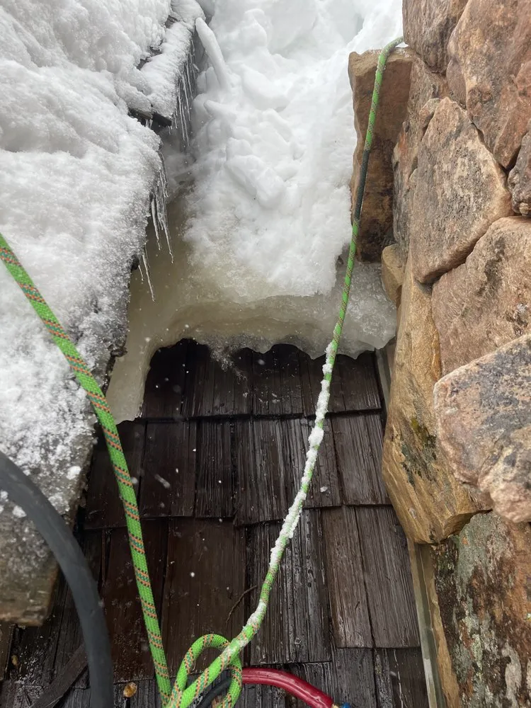 Slide of Colorado Ice Dam Removal