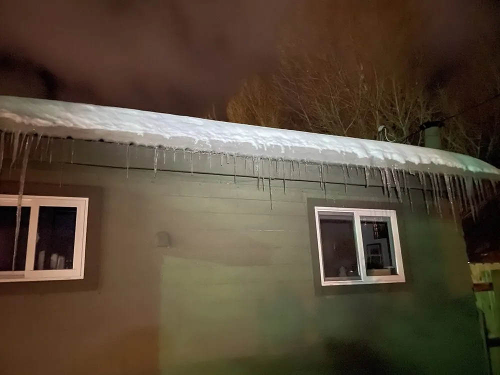 Slide of Colorado Ice Dam Removal