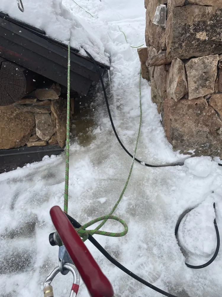 Slide of Colorado Ice Dam Removal