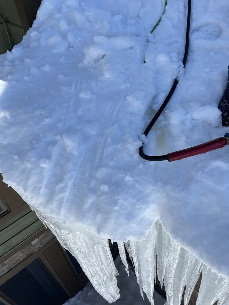 Slide of Colorado Ice Dam Removal