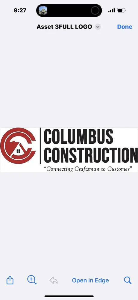 Slide of Columbus Construction
