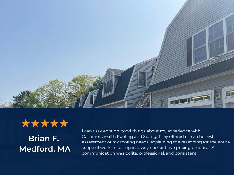 Slide of Commonwealth Roofing and Siding