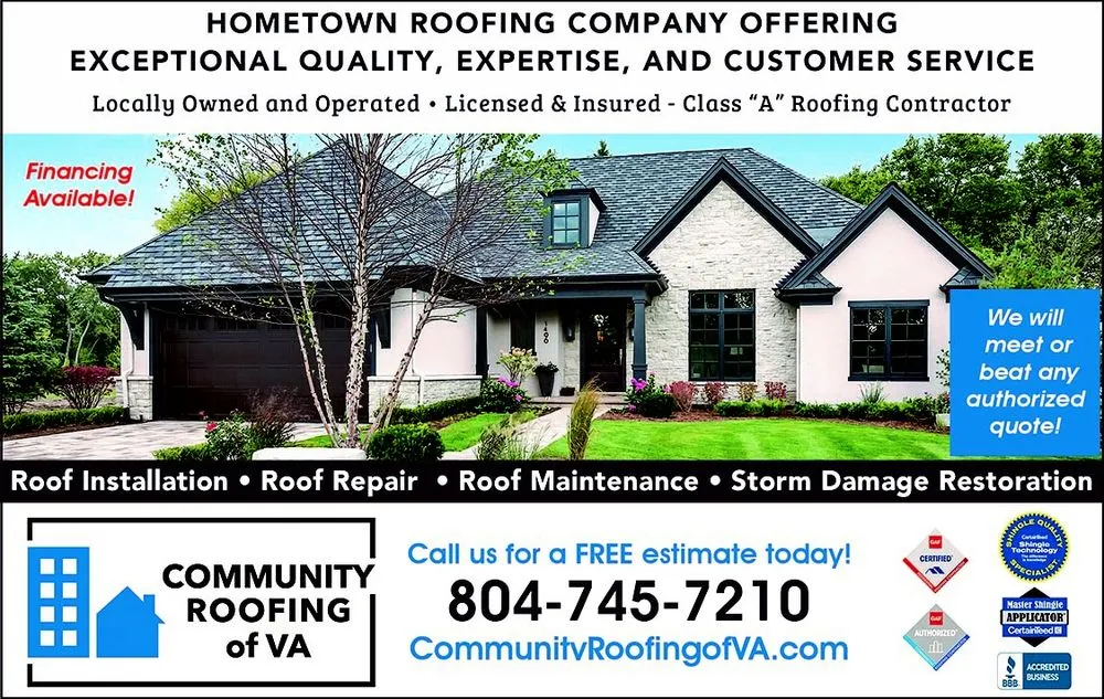 Slide of Community Roofing of VA