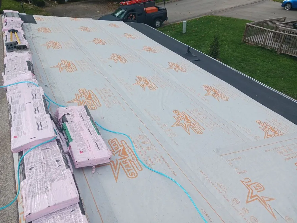 Professional flat roof repair with free inspection in Herminie, PA by Conor Construction
