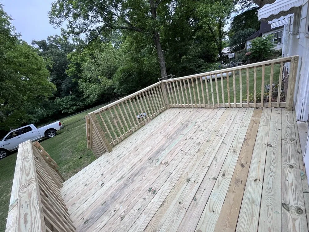Slide of Construction of Deck & Porch