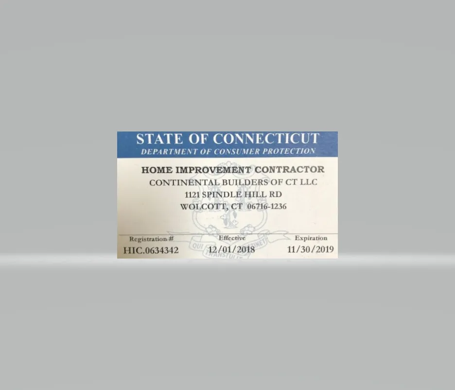 Slide of Continental Builders of Connecticut