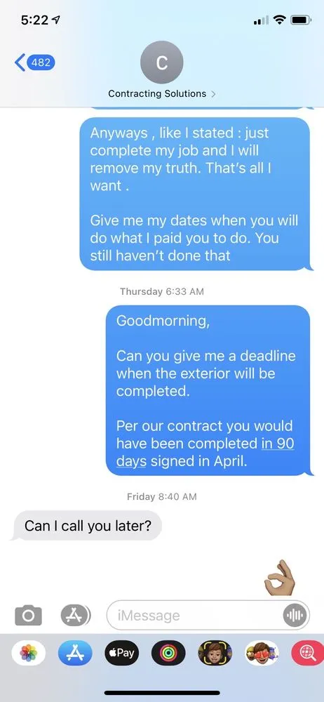 Slide of Contracting Solutions