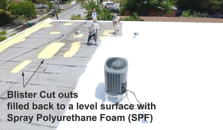 Slide of Cool Roof Foam and Coatings