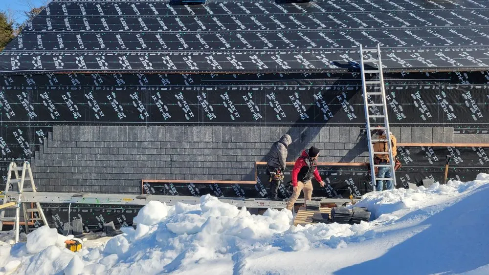 Slide of Copper Slate & Cedar Roofing