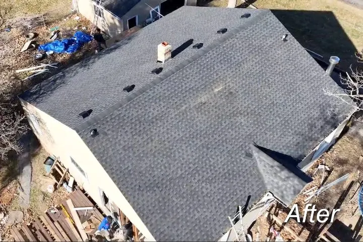 Slide of Corner House Roofing