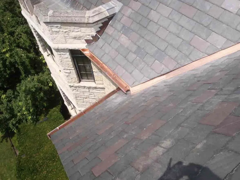 Slide of Cornerstone slate roofing