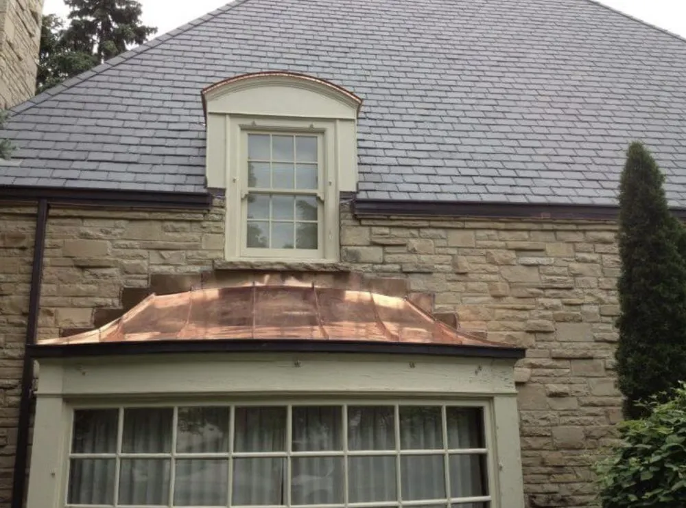 Slide of Cornerstone slate roofing