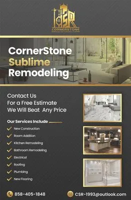 Cornerstone Sublime Remodeling Logo