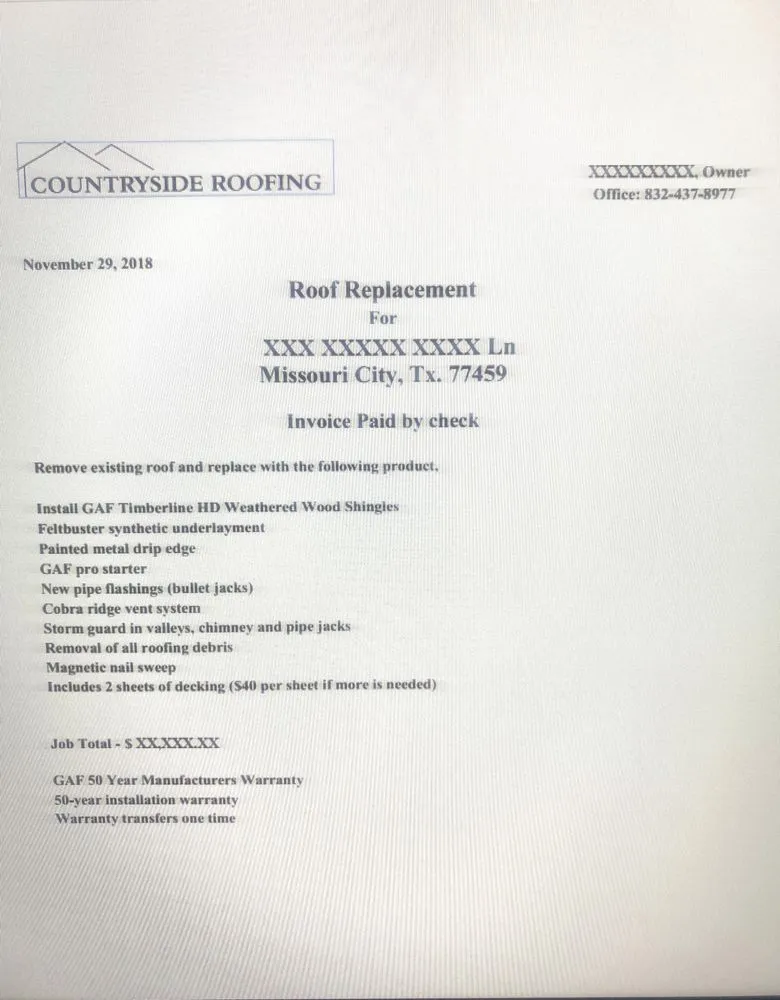 Slide of Countryside Roofing