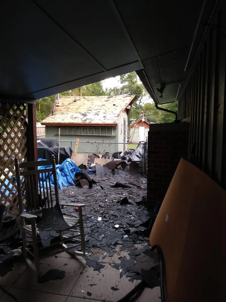 Slide of Covered Roofing