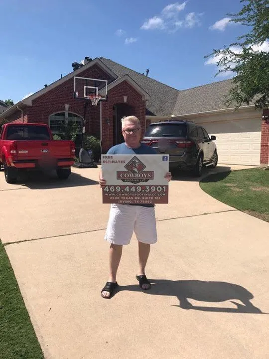 Slide of Cowboys Roofing