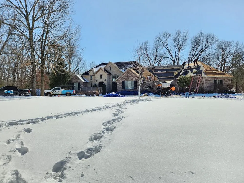 Local roof leak repair in Brookline, MO by Cox Roofing