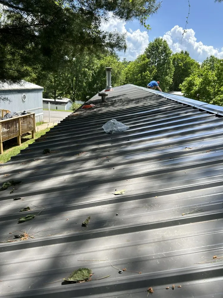 Top-rated flat roof repair after storm damage in Leicester, NC by CR Metal Roofing & Decks