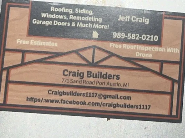 Trusted roof leak repair experts serving Port Austin, MI - Craig Builders