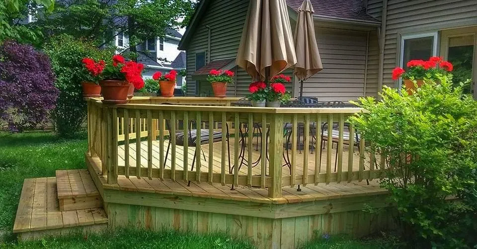 Slide of Creative Deck & Fence