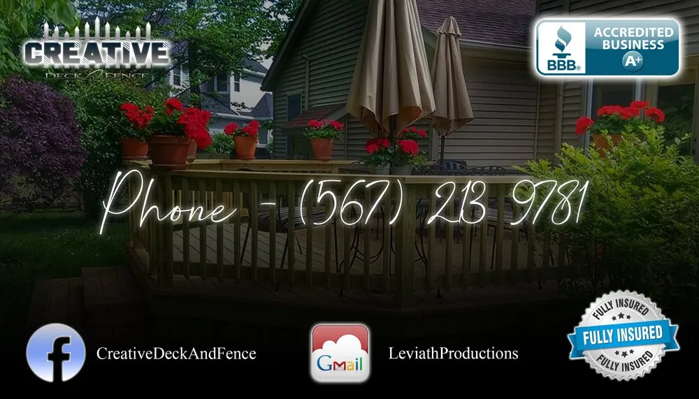 Slide of Creative Deck & Fence