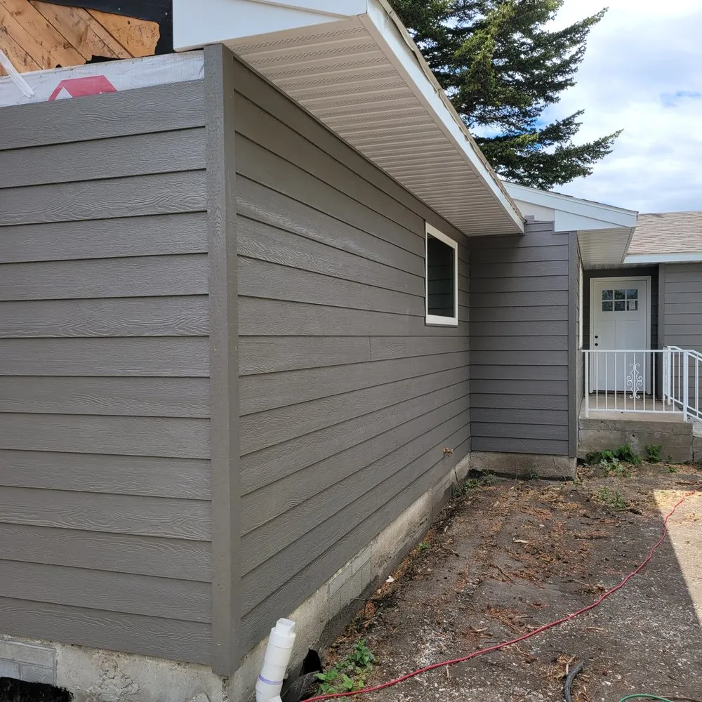 Slide of Crown Butte Construction