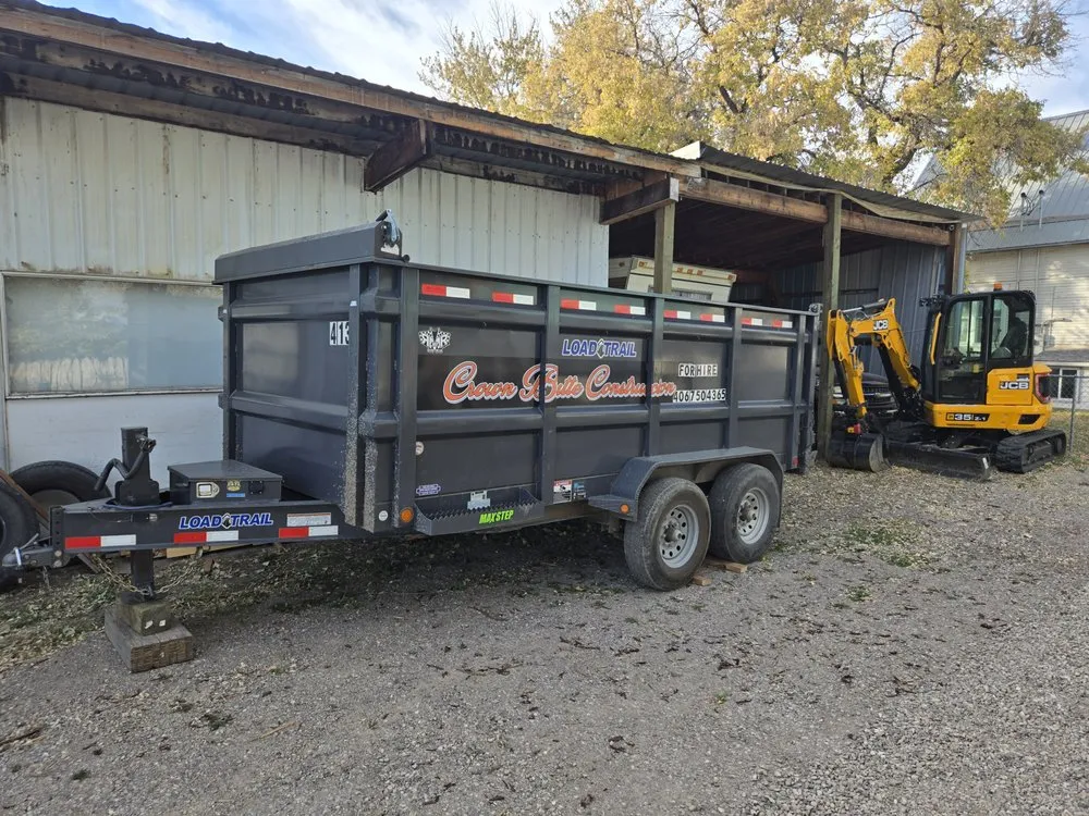 Slide of Crown Butte Construction
