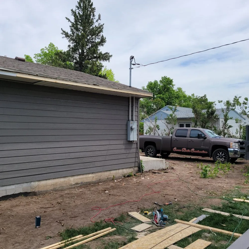 Slide of Crown Butte Construction