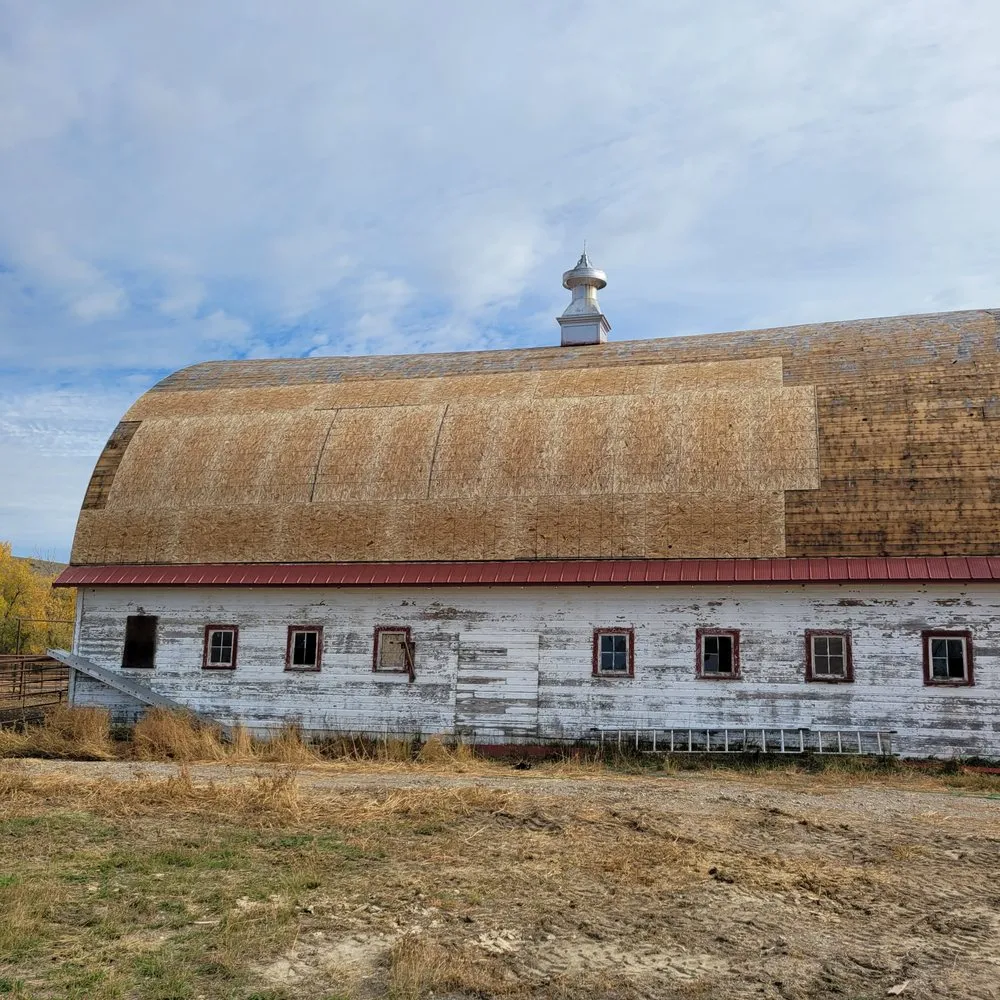 Slide of Crown Butte Construction
