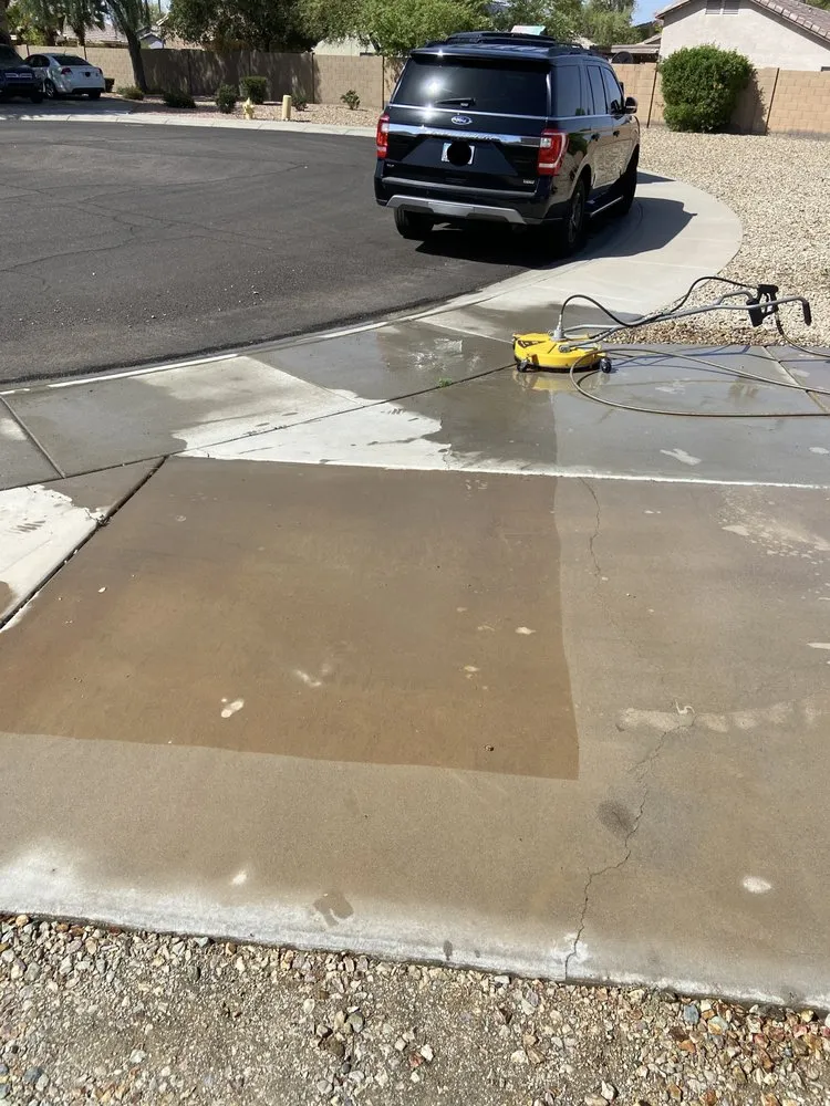Slide of Curb Appeal Pressure Washing